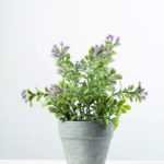 23cm Aglaia Odorata Leaves Silk Flower  in Paper Pulp pot