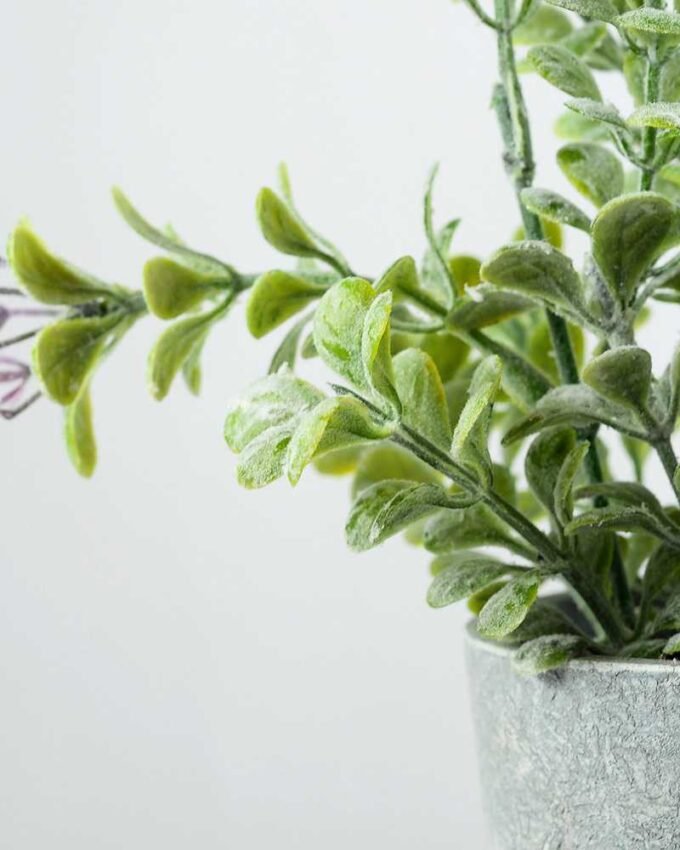 23cm Aglaia Odorata Leaves Silk Flower  in Paper Pulp pot