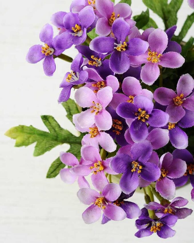 15cm Azalea Silk Flower  in Paper pulp pot