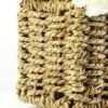 19cm Carnation Silk Flower  in Sea grass basket