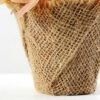 16cm Clover Artificial Plant  in Burlap wrap 4 16cm Clover Artificial Plant  in Burlap wrap