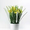 27cm Daffodil Silk Flower  in Plastic pot 1 27cm Daffodil Silk Flower  in Plastic pot