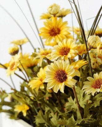 28cm Daisy With Wood Planter Silk Flower Arrangement Potted Flowers&Plants YeahFlower is one of Chinese leading OEM manufacturers and exporters , supplying the silk flowers, wholesale artificial trees 28cm Daisy With Wood Planter Silk Flower Arrangement