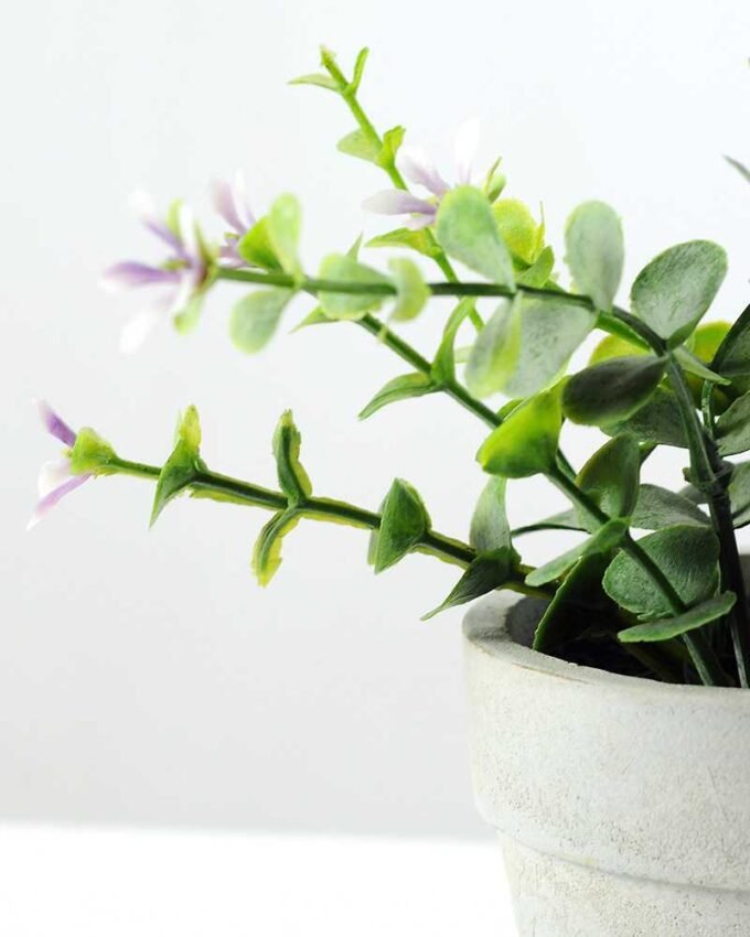 Creative Displays Eucalyptus Silk Flower  in Paper Pulp pot