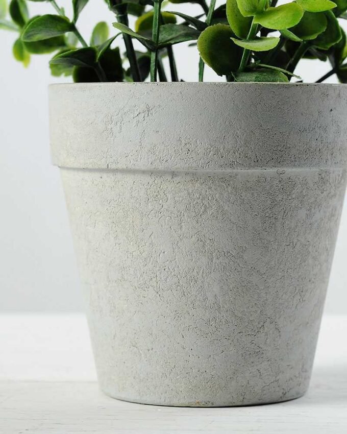 Creative Displays Eucalyptus Silk Flower  in Paper Pulp pot