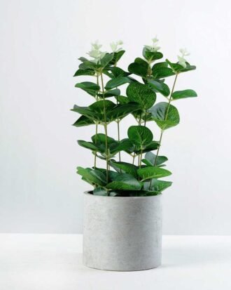 30cm Eucalyptus Artificial Plant  in Paper Pulp pot
