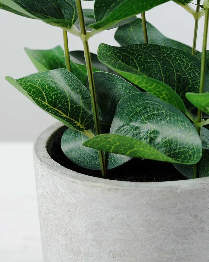 30cm Eucalyptus Artificial Plant  in Paper Pulp pot