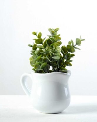15cm Eucalyptus Artificial Plant  in Ceramic pot Potted Flowers&Plants YeahFlower is one of Chinese leading OEM manufacturers and exporters , supplying the silk flowers, wholesale artificial trees 15cm Eucalyptus Artificial Plant  in Ceramic pot