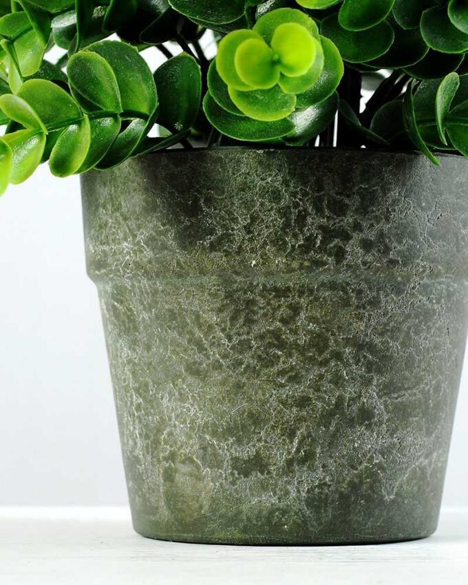 22cm Eucalyptus Artificial Plant  in Paper Pulp pot