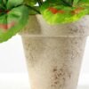 21cm Geranium Silk Flower  in Paper Pulp pot