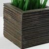 13cm Grass Artificial Plant in Wood pot 3 13cm Grass Artificial Plant in Wood pot