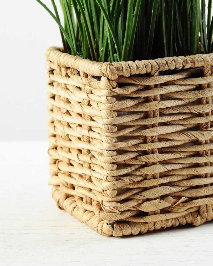 24cm Grass Artificial Plant  in Sea grass basket