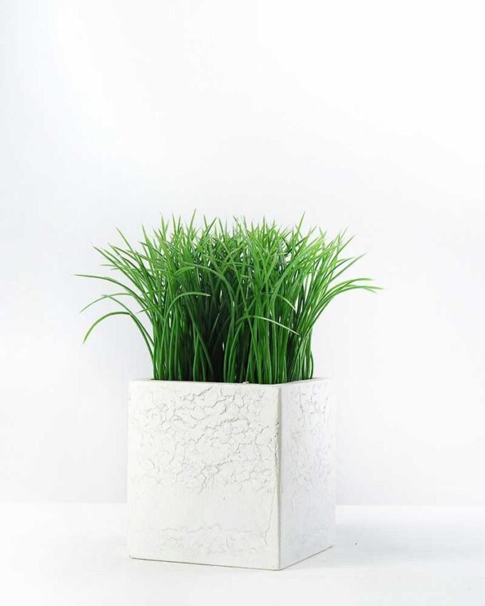 16cm Grass Artificial Plant  in Paper Pulp pot