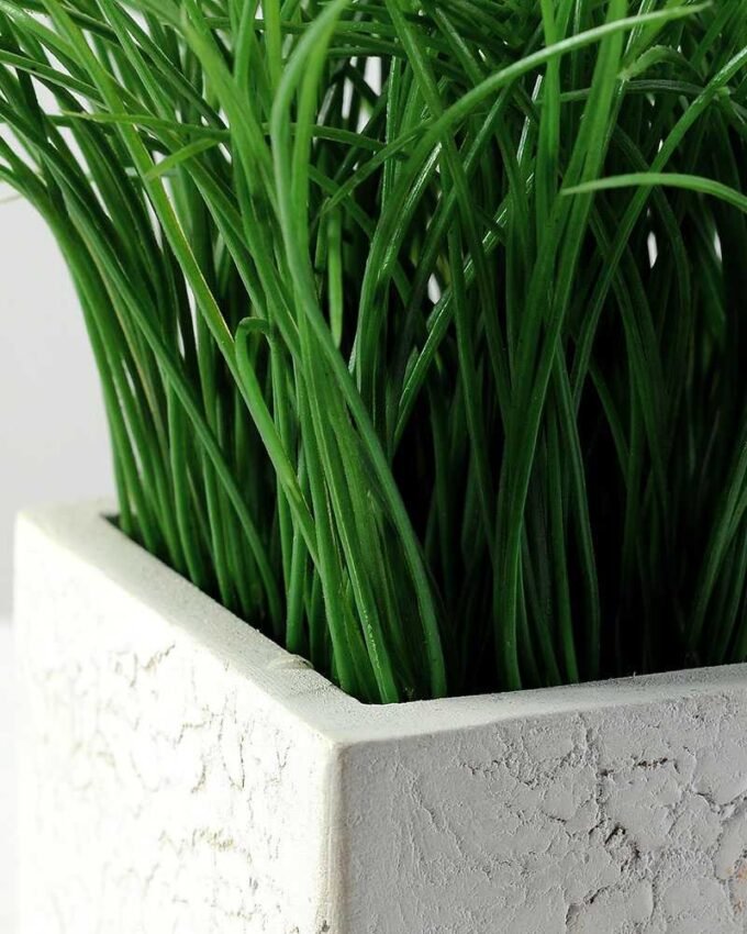 16cm Grass Artificial Plant  in Paper Pulp pot
