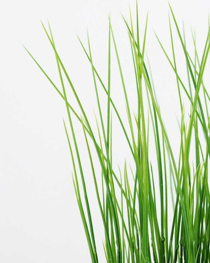 28cm Grass Artificial Plant  in Metal Pot