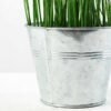28cm Grass Artificial Plant  in Metal Pot