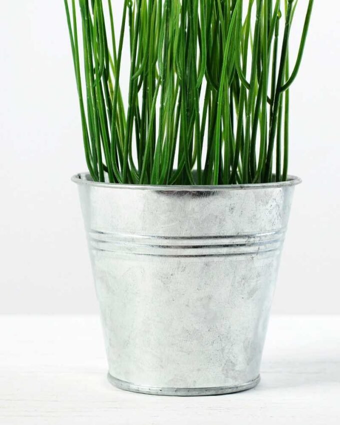 30cm Grass Artificial Plant in Metal Pot 4 30cm Grass Artificial Plant in Metal Pot