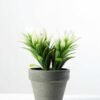 28cm Grass Artificial Plant  in Paper Pulp pot in Metal Frame