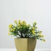 15cm Gypsophila Silk Flower  in Paper Pulp pot