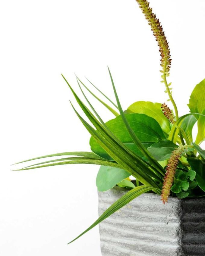 40cm Herba Plantaginis Artificial Plant  in Paper Pulp pot