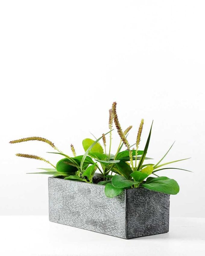 25cm Herba Plantaginis Artificial Plant in Paper Pulp pot 1 25cm Herba Plantaginis Artificial Plant in Paper Pulp pot