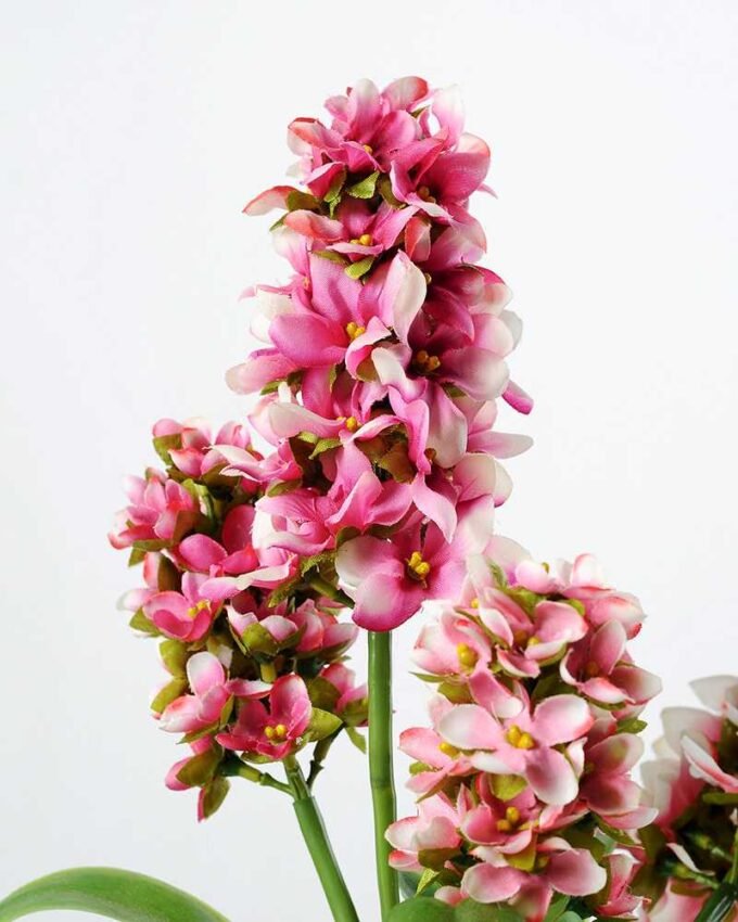 32cm Hyacinth Silk Flower  in Paper Pulp pot