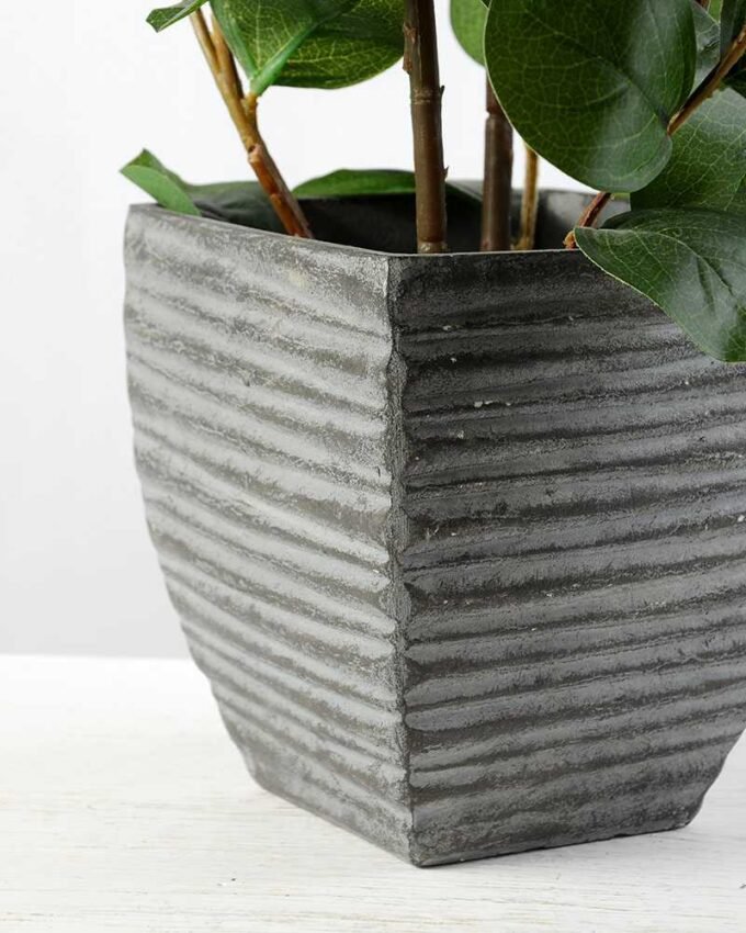 65cm Lagerstroemia Leaf Artificial Plant  in Paper Pulp pot
