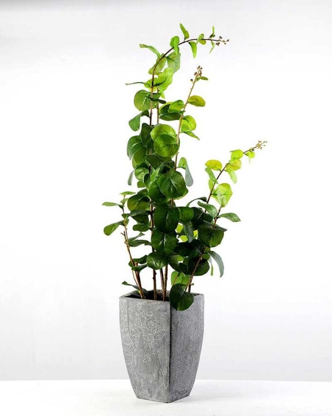 90cm Lagerstroemia Leaf Artificial Plant  in Paper Pulp pot