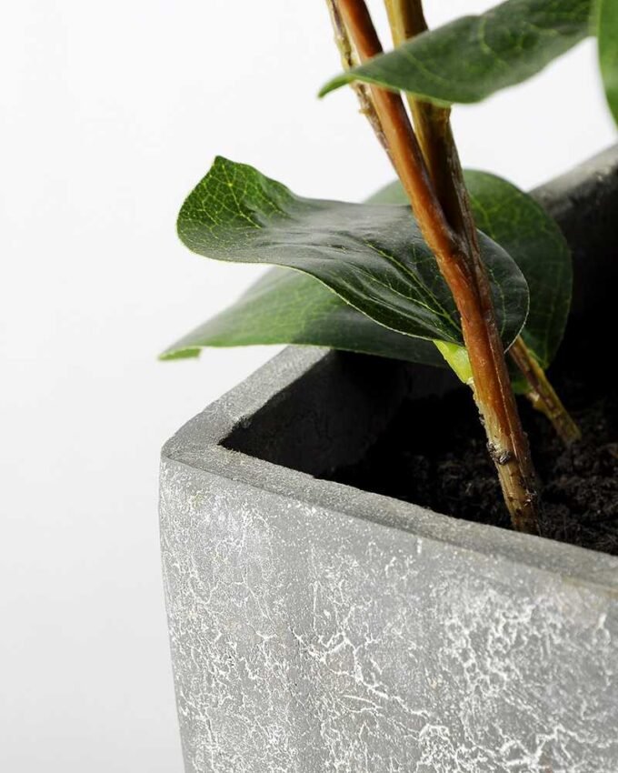 90cm Lagerstroemia Leaf Artificial Plant  in Paper Pulp pot