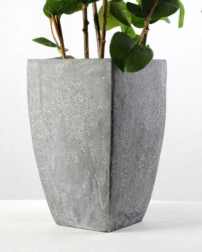 90cm Lagerstroemia Leaf Artificial Plant  in Paper Pulp pot