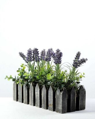 Creative Displays Lavender Silk Flower  in Wood Planter Potted Flowers&Plants YeahFlower is one of Chinese leading OEM manufacturers and exporters , supplying the silk flowers, wholesale artificial trees Creative Displays Lavender Silk Flower  in Wood Planter