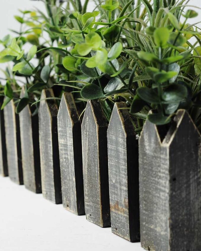 Creative Displays Lavender Silk Flower  in Wood Planter 3 Creative Displays Lavender Silk Flower  in Wood Planter