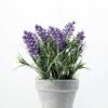 21cm Lavender Silk Flower  in Paper Pulp pot 1 21cm Lavender Silk Flower  in Paper Pulp pot