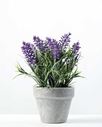 21cm Lavender Silk Flower  in Paper Pulp pot Potted Flowers&Plants YeahFlower is one of Chinese leading OEM manufacturers and exporters , supplying the silk flowers, wholesale artificial trees 21cm Lavender Silk Flower  in Paper Pulp pot