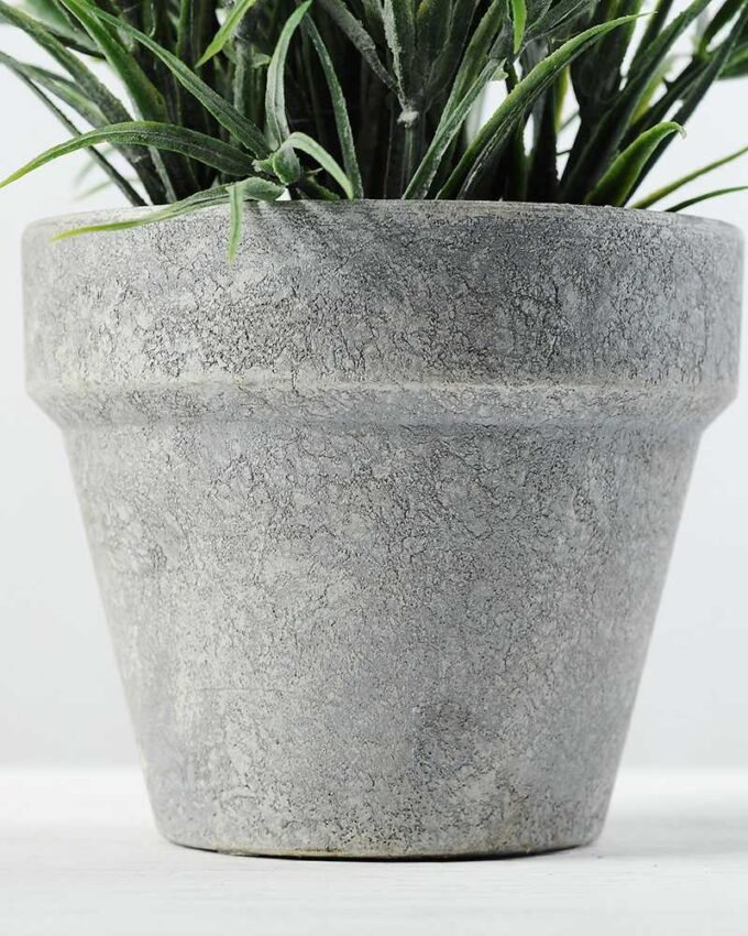 21cm Lavender Silk Flower  in Paper Pulp pot 3 21cm Lavender Silk Flower  in Paper Pulp pot