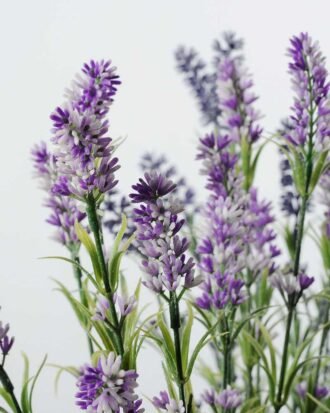 9 Heads Reality Lavender Silk Flower  in Paper Pulp pot Potted Flowers&Plants YeahFlower is one of Chinese leading OEM manufacturers and exporters , supplying the silk flowers, wholesale artificial trees 9 Heads Reality Lavender Silk Flower  in Paper Pulp pot