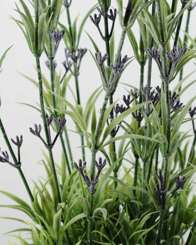 9 Heads Reality Lavender Silk Flower  in Paper Pulp pot 4 9 Heads Reality Lavender Silk Flower  in Paper Pulp pot