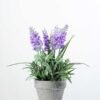22cm Lavender Silk Flower  in Paper Pulp pot