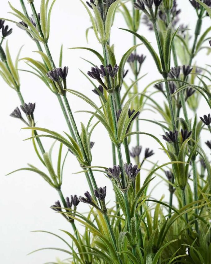 60cm Lavender Silk Flower  in Paper Pulp pot