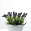 18 Head Lavender Silk Flower in Metal Pot 1 18 Head Lavender Silk Flower in Metal Pot