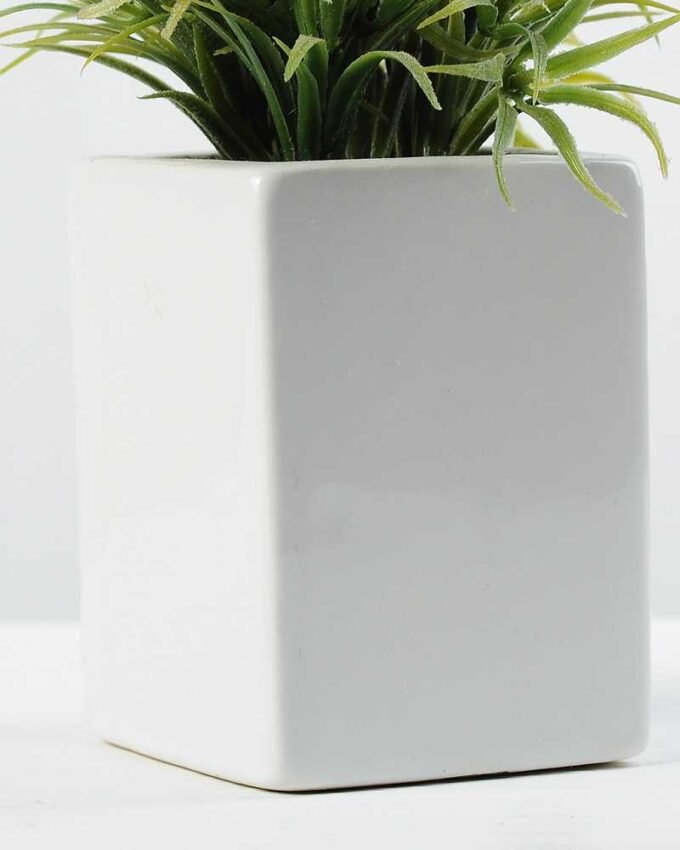 20cm Lavender Silk Flower  in Ceramic pot 4 20cm Lavender Silk Flower  in Ceramic pot