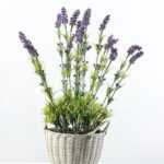 45cm Lavender Silk Flower  in Basket