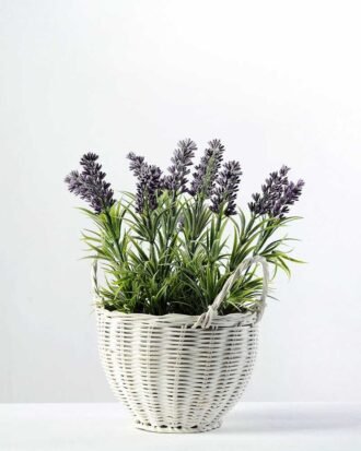 25cm Lavender Silk Flower  in Basket Potted Flowers&Plants YeahFlower is one of Chinese leading OEM manufacturers and exporters , supplying the silk flowers, wholesale artificial trees 25cm Lavender Silk Flower  in Basket