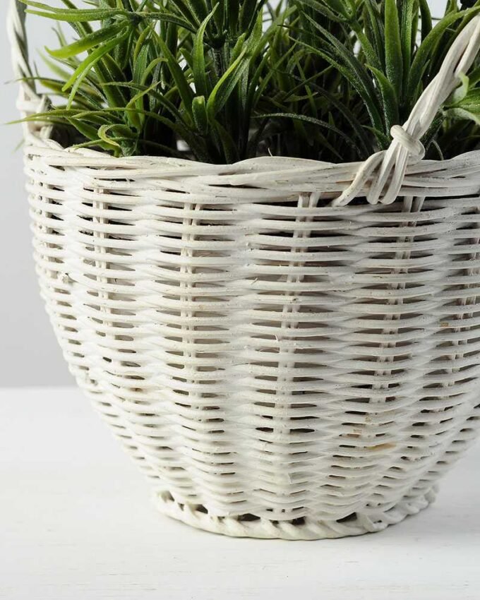 25cm Lavender Silk Flower  in Basket 4 25cm Lavender Silk Flower  in Basket