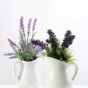 19cm Lavender Silk Flower  in Ceramic Jug