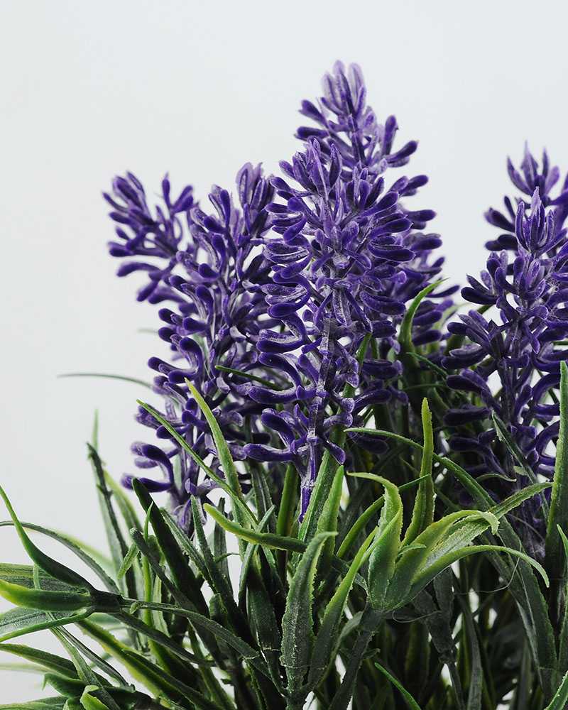 24cm Lavender Silk Flower in Paper Pulp pot  Artificial Flowers FactoryManufacturersDesign 