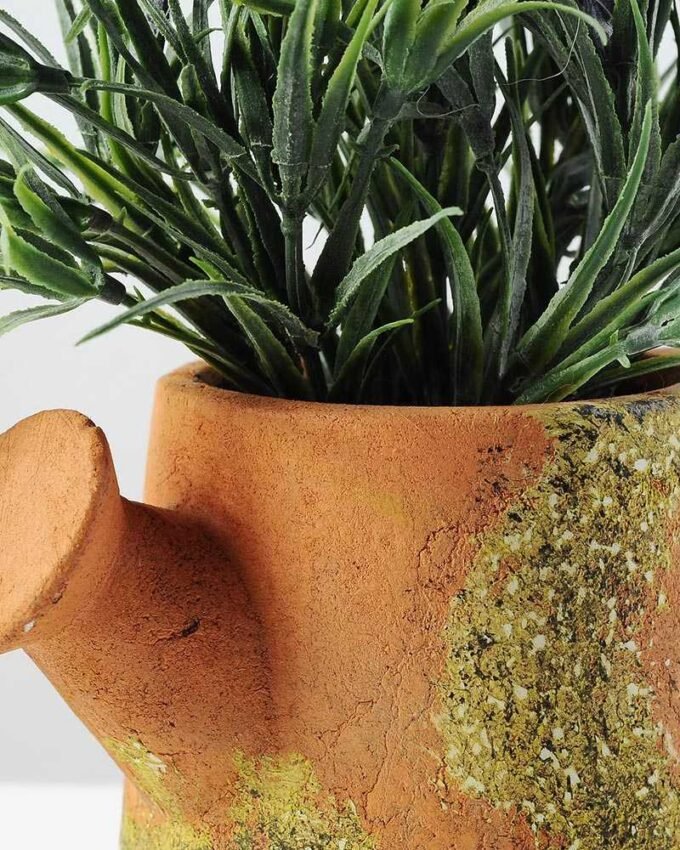 24cm Lavender Silk Flower  in Paper Pulp pot 3 24cm Lavender Silk Flower  in Paper Pulp pot
