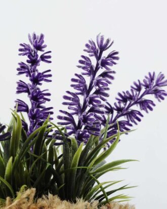 22cm Lavender Silk Flower  in Burlap wrap Potted Flowers&Plants YeahFlower is one of Chinese leading OEM manufacturers and exporters , supplying the silk flowers, wholesale artificial trees 22cm Lavender Silk Flower  in Burlap wrap