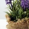 22cm Lavender Silk Flower  in Burlap wrap 3 22cm Lavender Silk Flower  in Burlap wrap