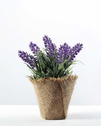 20cm Lavender Silk Flower  in Burlap wrap Potted Flowers&Plants YeahFlower is one of Chinese leading OEM manufacturers and exporters , supplying the silk flowers, wholesale artificial trees 20cm Lavender Silk Flower  in Burlap wrap